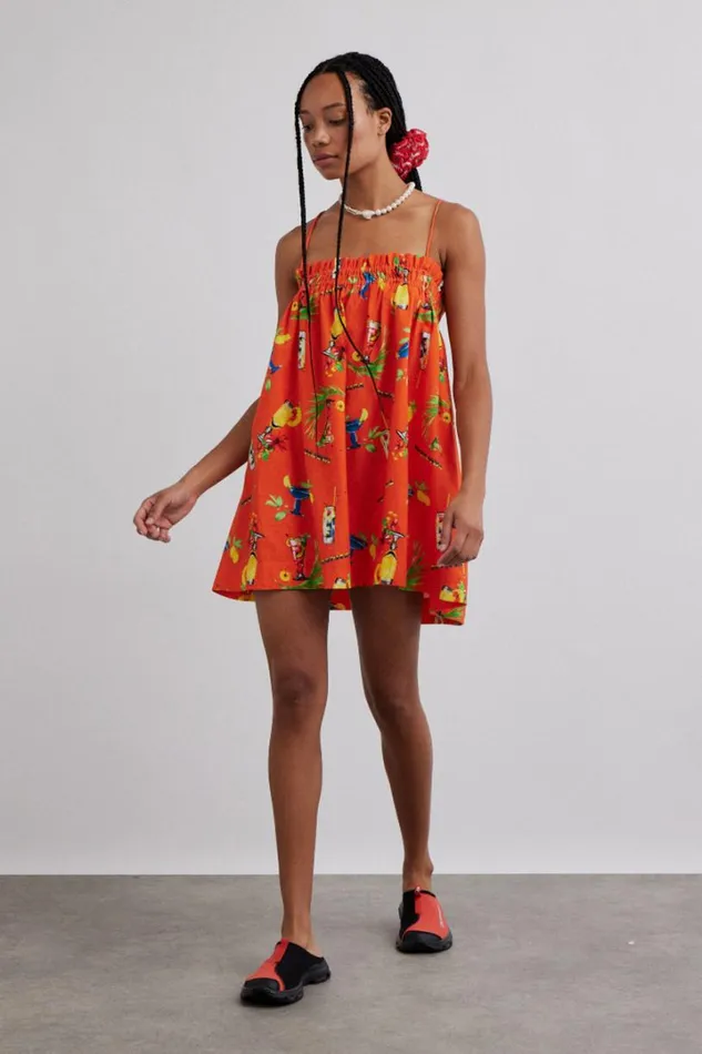 Women Dresses Damson Madder Lila Strappy Mini Dress 8211 Cocktail Print