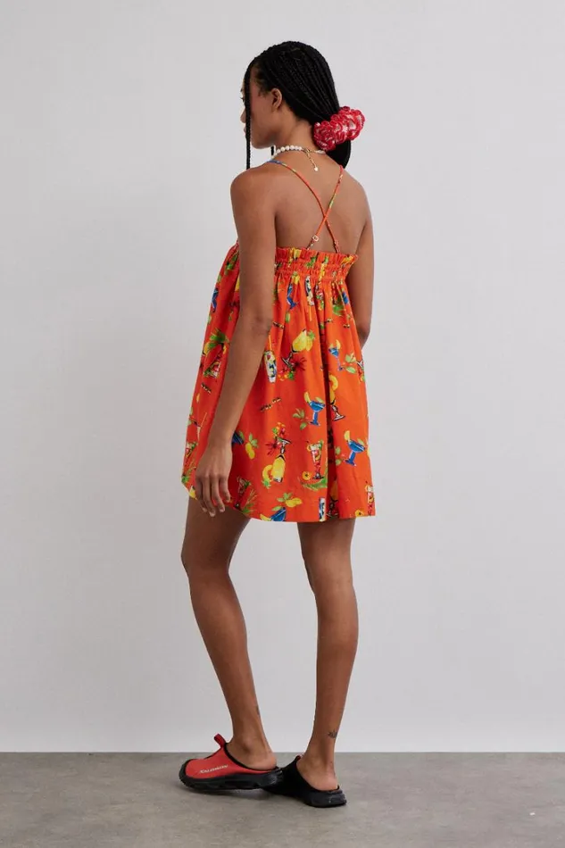 Women Dresses Damson Madder Lila Strappy Mini Dress 8211 Cocktail Print