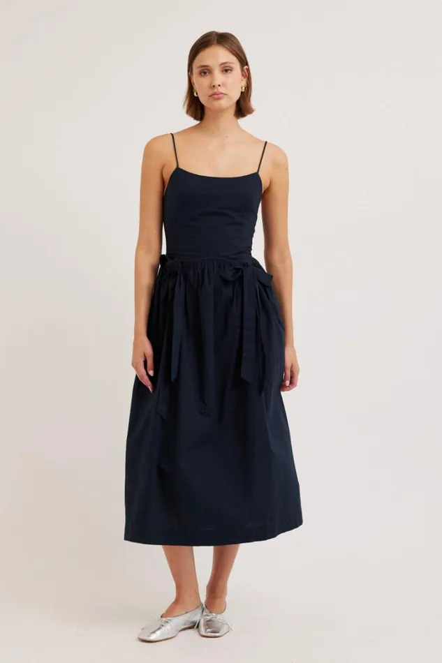 Women Dresses Damson Madder Penelope Apron Dress 8211 Navy