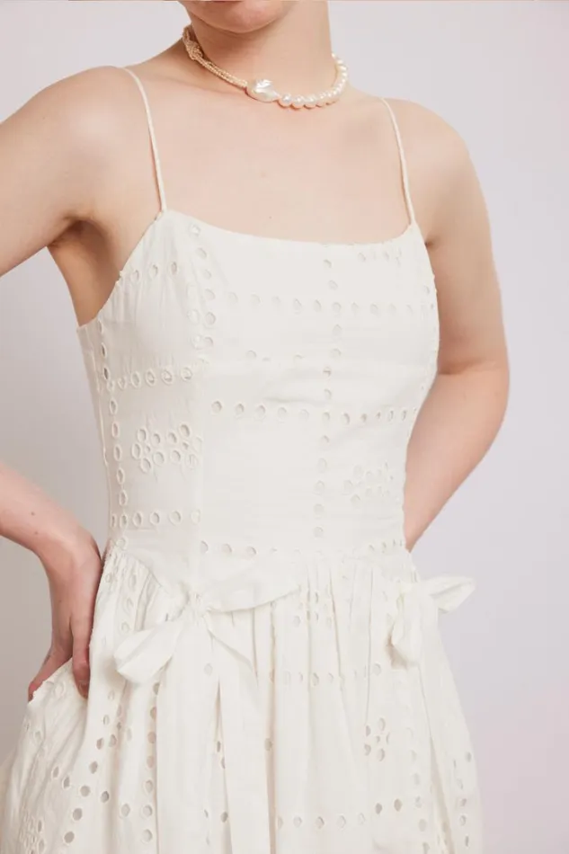 Women Dresses Damson Madder Penelope Mini 8211 White Broderie