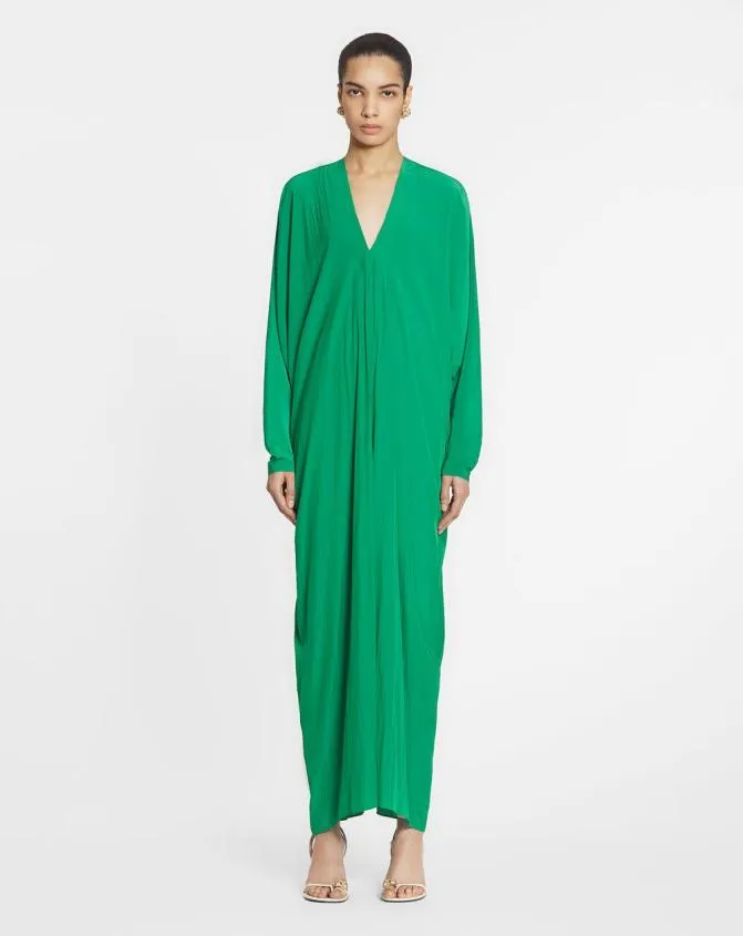 Women Dresses Lanvin Caftan Dress Emerald Green Women Dresses Lanvin Caftan Dress Emerald Green