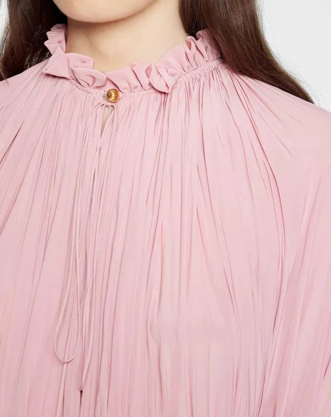Women Dresses Lanvin Short Charmeuse Dress Pink
