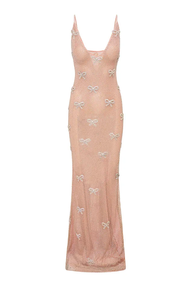 Women Dresses LoveShackFancy Berisa Sheer RhinestoneEmbroidered Gown Shimmer Lattice Women Dresses LoveShackFancy Berisa Sheer RhinestoneEmbroidered Gown Shimmer Lattice