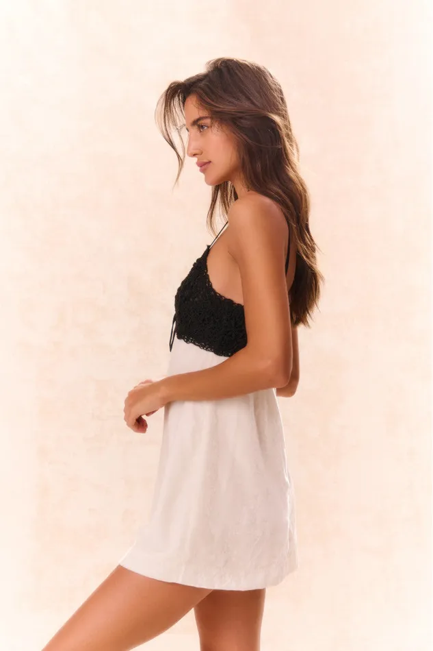 Women Dresses LoveShackFancy Ganette Velvet Mini Dress Cream