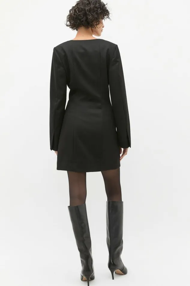 Women Dresses Seed Heritage Wool Blend Mini Dress Black