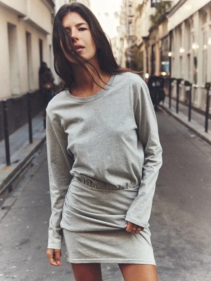Women Dresses XRENA Heather Grey Lula Dress Women Dresses XRENA Heather Grey Lula Dress