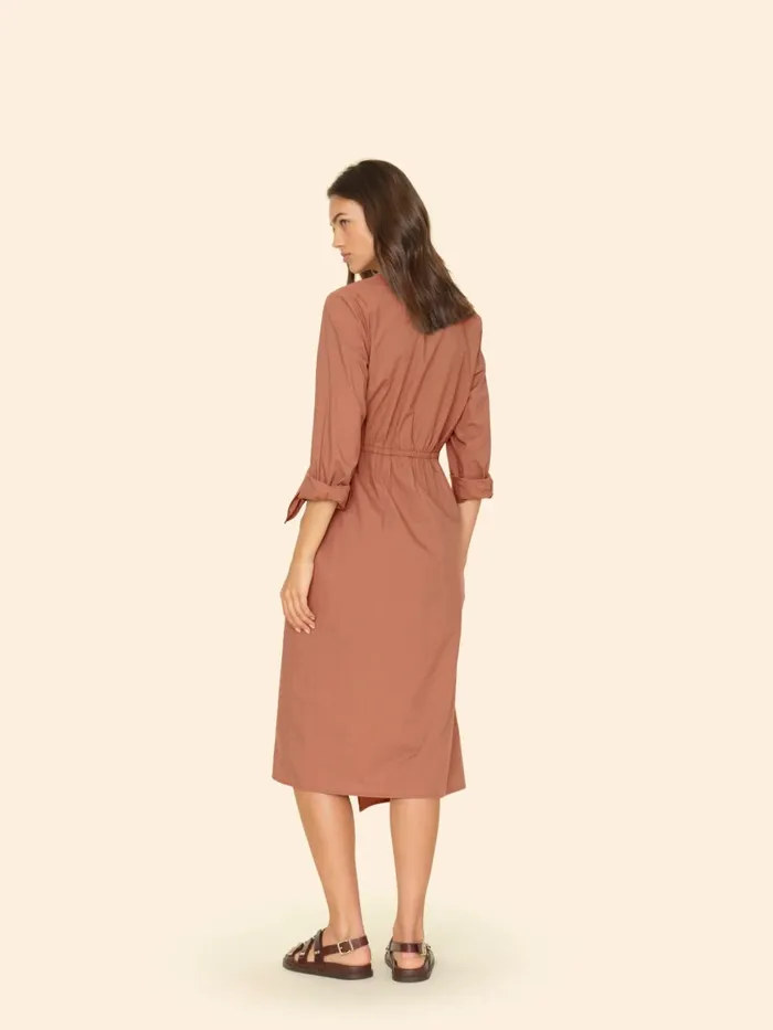 Women Dresses XRENA Latte Brown McCallister Dress Women Dresses XRENA Latte Brown McCallister Dress