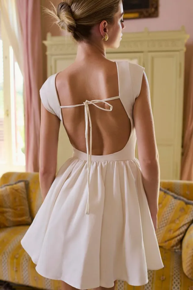 Women Enchant White Open Back Mini Dress House Of CB Dresses Women Enchant White Open Back Mini Dress House Of CB Dresses