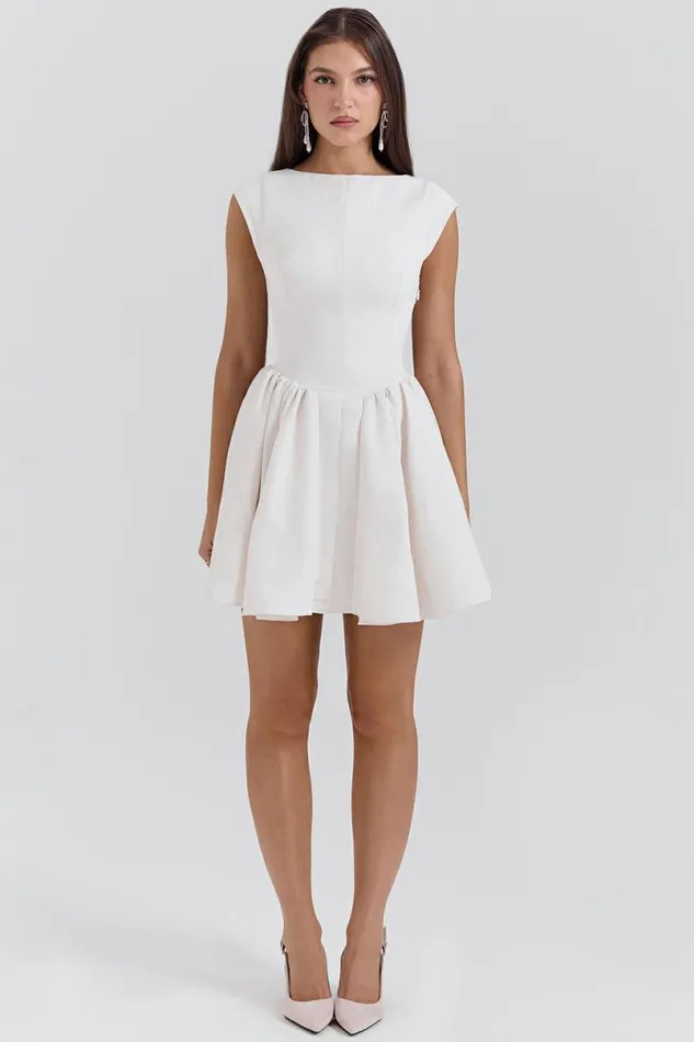 Women Enchant White Open Back Mini Dress House Of CB Dresses Women Enchant White Open Back Mini Dress House Of CB Dresses