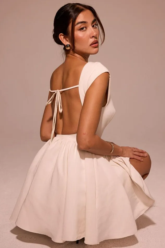 Women Enchant White Open Back Mini Dress House Of CB Dresses Women Enchant White Open Back Mini Dress House Of CB Dresses