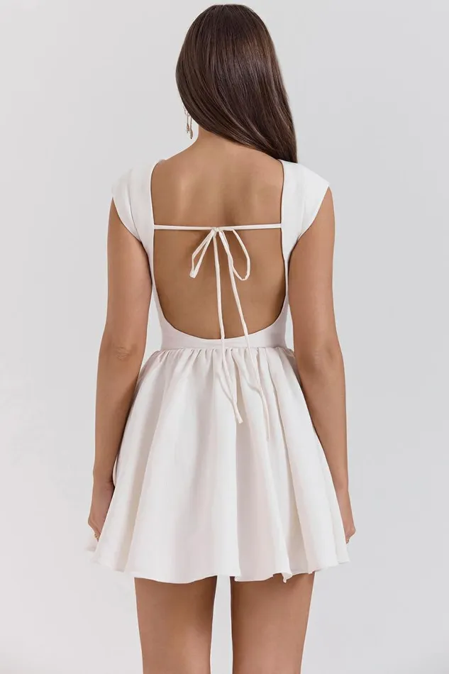 Women Enchant White Open Back Mini Dress House Of CB Dresses Women Enchant White Open Back Mini Dress House Of CB Dresses