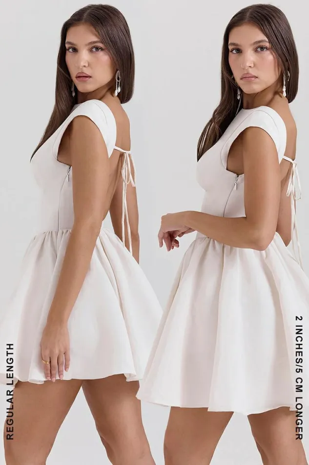Women Enchant White Open Back Mini Dress House Of CB Dresses Women Enchant White Open Back Mini Dress House Of CB Dresses