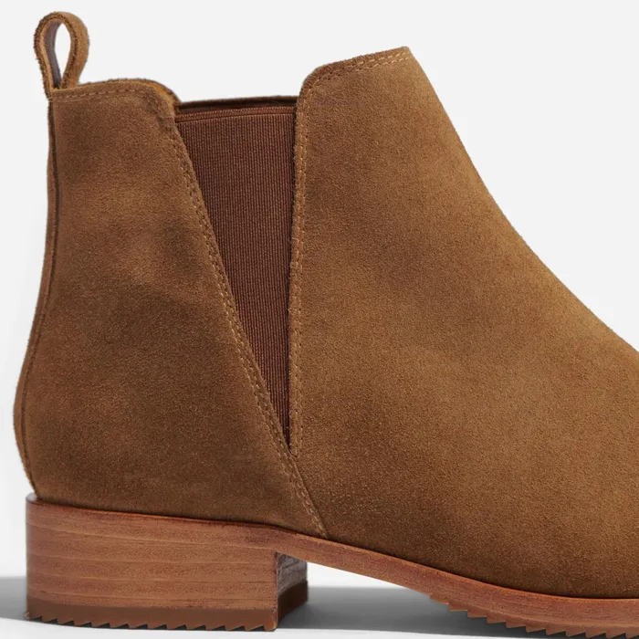 Women Eva Everyday Chelsea Boot Taupe Suede Nisolo Boots