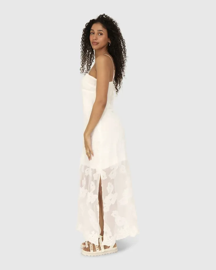 Women Fever Dream Midi Dress 8211 White Dresses Belle and Bloom