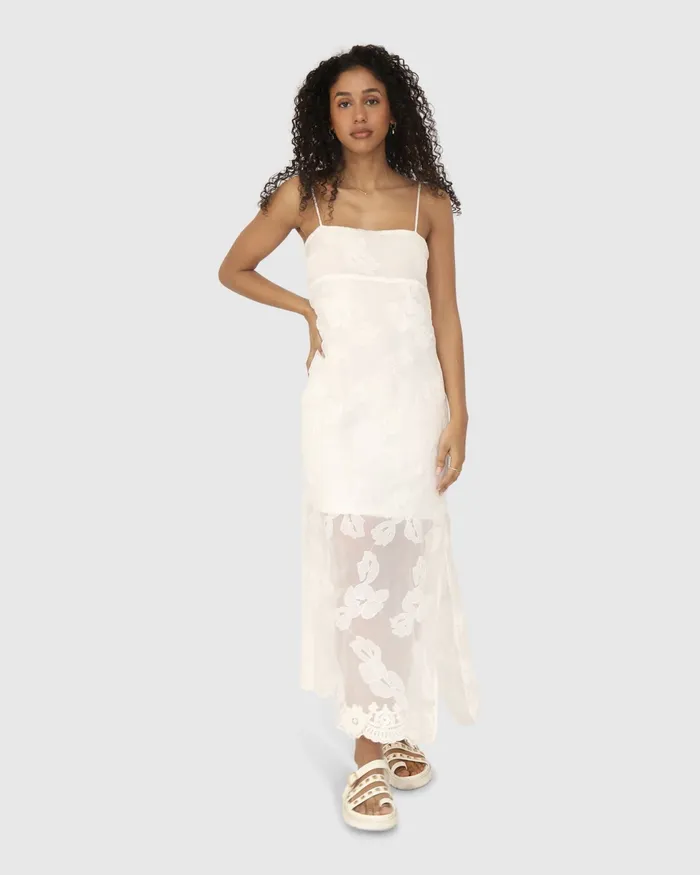 Women Fever Dream Midi Dress 8211 White Dresses Belle and Bloom