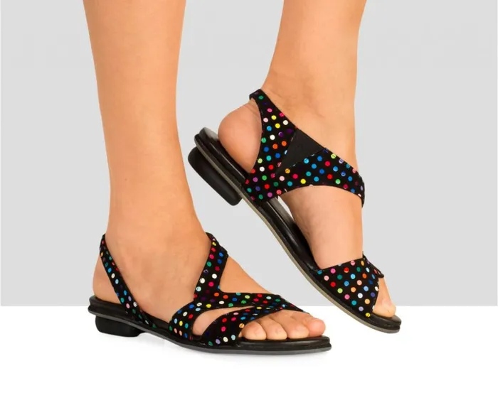 Women Flat Audley Shoes Flat Leather Sandal Dael Black