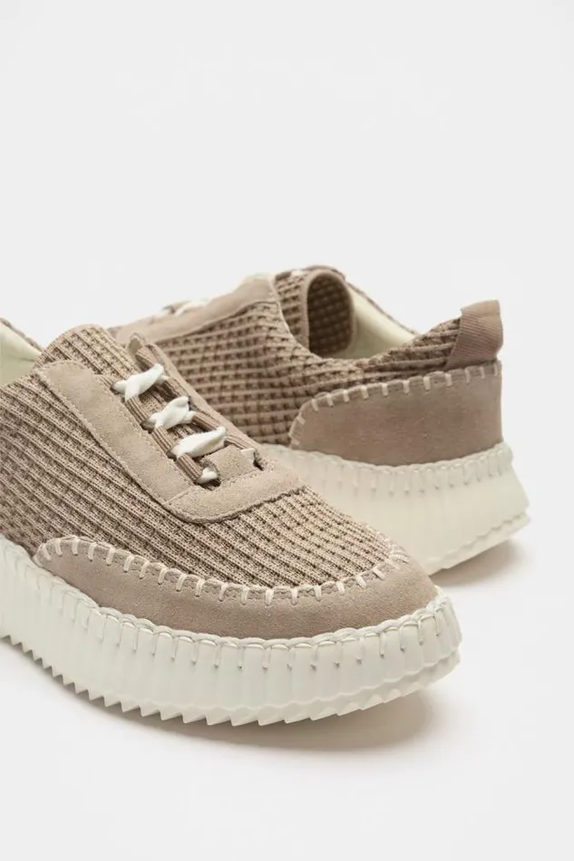 Women Flats Seed Heritage Brielle Knit Sneaker Cookie