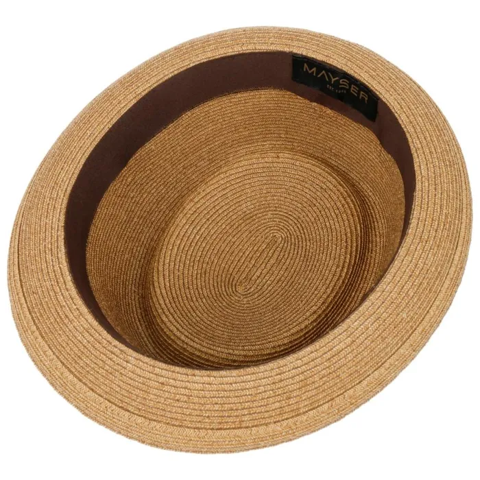 Women Gareth Classic Pork Pie Straw Hat Beigebrown Mayser Pork Pie Hats Women Gareth Classic Pork Pie Straw Hat Beigebrown Mayser Pork Pie Hats