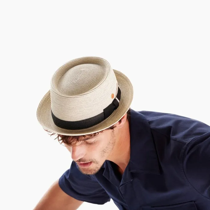 Women Gareth Classic Pork Pie Straw Hat Beigebrown Mayser Pork Pie Hats Women Gareth Classic Pork Pie Straw Hat Beigebrown Mayser Pork Pie Hats