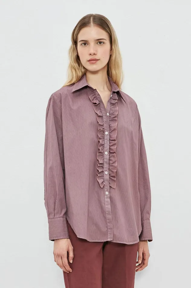 Women GEMMA 8211 Cotton Shirt 8211 Soft Pink Massimo Alba Shirts