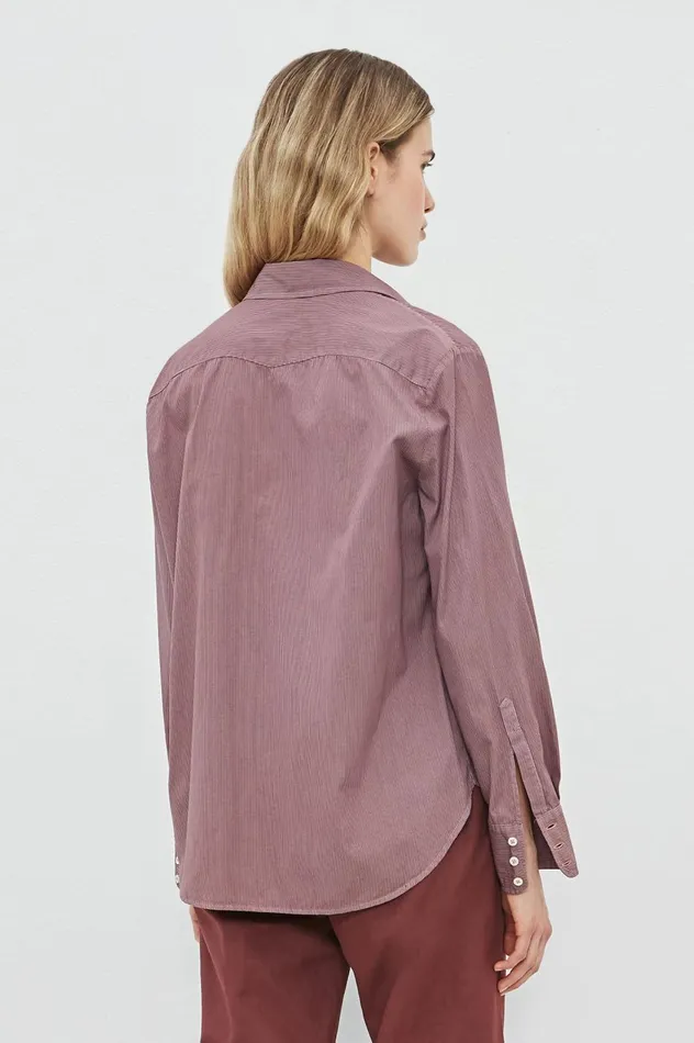 Women GEMMA 8211 Cotton Shirt 8211 Soft Pink Massimo Alba Shirts