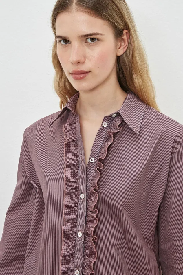 Women GEMMA 8211 Cotton Shirt 8211 Soft Pink Massimo Alba Shirts