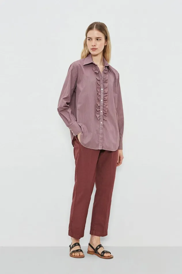 Women GEMMA 8211 Cotton Shirt 8211 Soft Pink Massimo Alba Shirts
