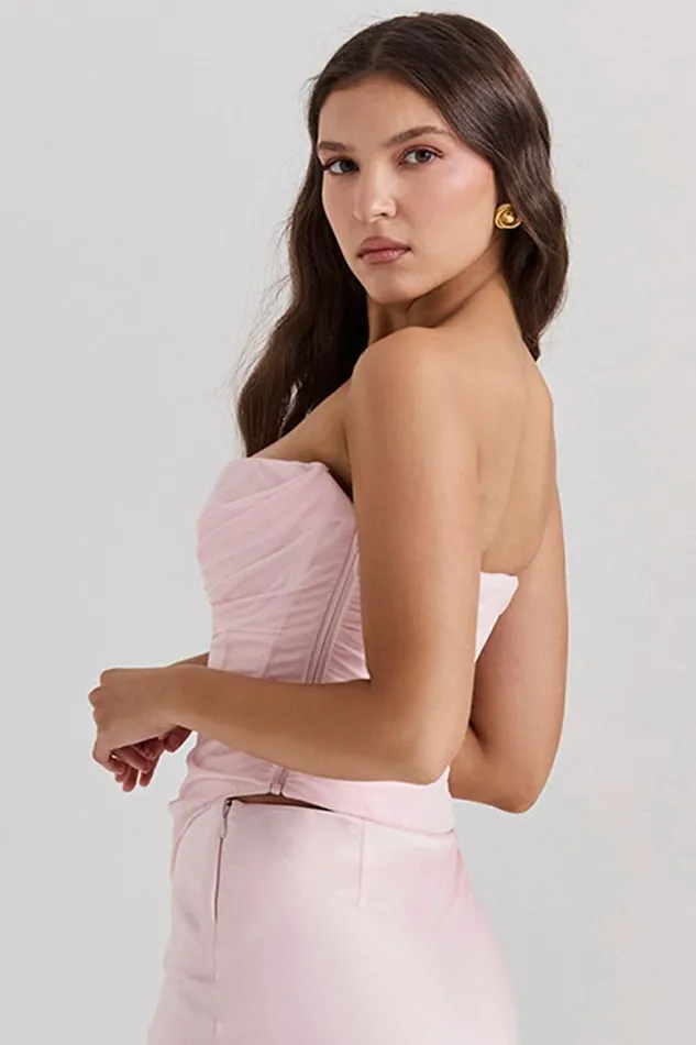 Women Georgie Ballerina Pink Strapless Corset House Of CB Corsets Women Georgie Ballerina Pink Strapless Corset House Of CB Corsets