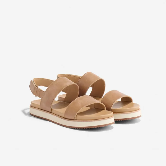 Women GoTo Flatform Sandal 20 Almond Nisolo Sandals