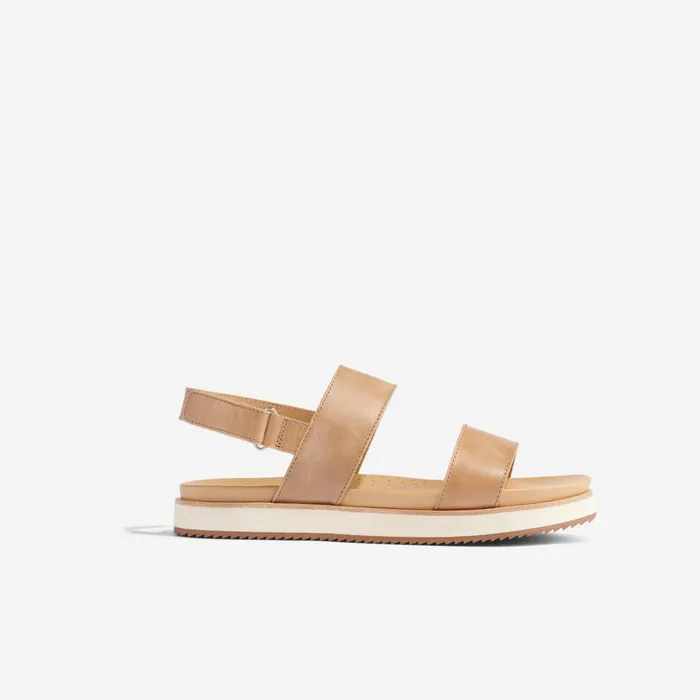 Women GoTo Flatform Sandal 20 Almond Nisolo Sandals