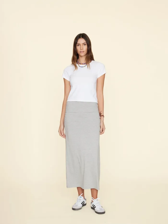 Women Heather Grey Lenny Skirt Skirts XRENA