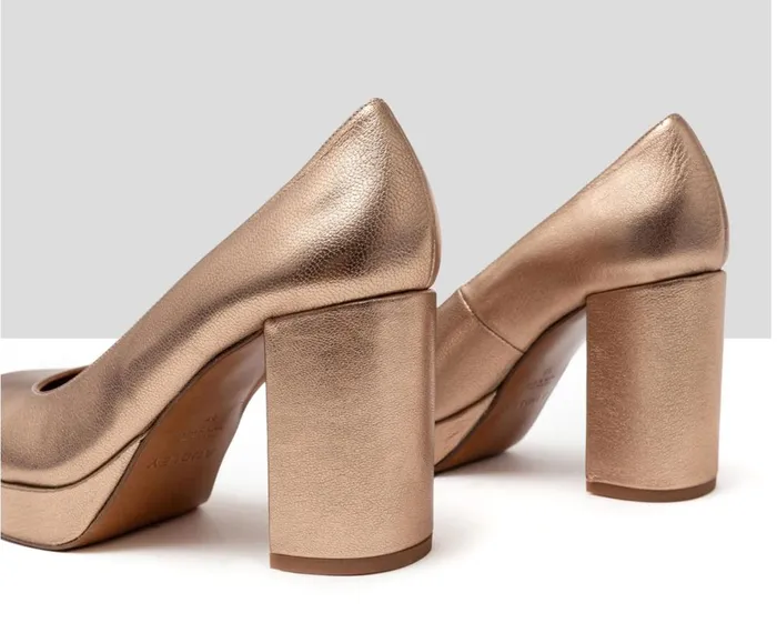 Women High Heel Audley Shoes High Heel Leather Shoe Hermila Metallic
