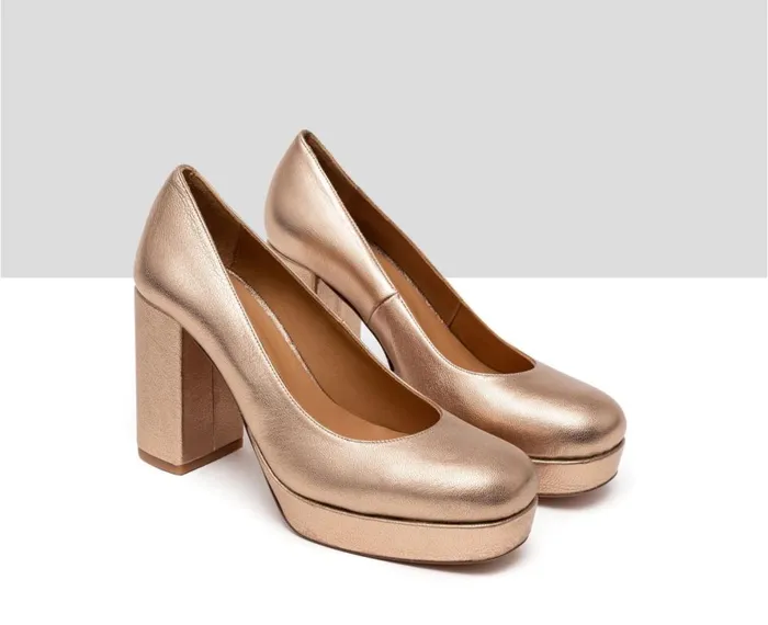 Women High Heel Audley Shoes High Heel Leather Shoe Hermila Metallic