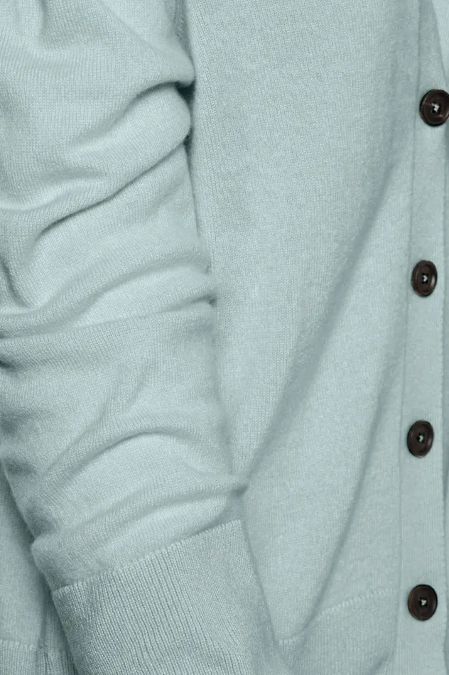 Women HOPE 8211 Cashmere Cardigan 8211 Acquamarina Massimo Alba Knitwear