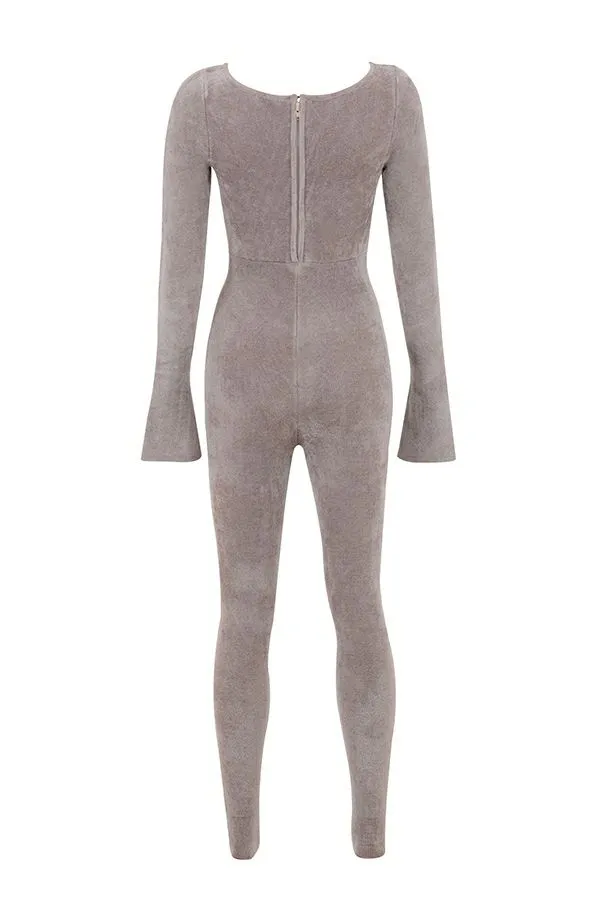 Women Isis Mink Heavy Chenille Loungewear Jumpsuit House Of CB Bottoms Women Isis Mink Heavy Chenille Loungewear Jumpsuit House Of CB Bottoms