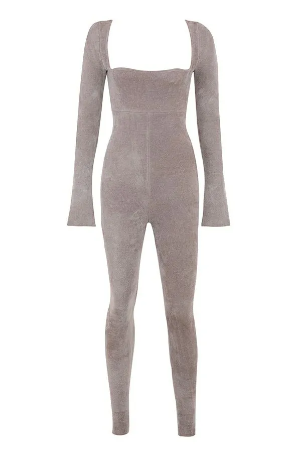 Women Isis Mink Heavy Chenille Loungewear Jumpsuit House Of CB Bottoms Women Isis Mink Heavy Chenille Loungewear Jumpsuit House Of CB Bottoms