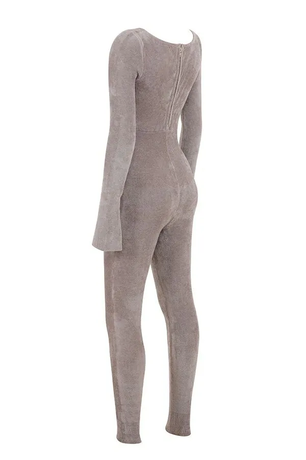Women Isis Mink Heavy Chenille Loungewear Jumpsuit House Of CB Bottoms Women Isis Mink Heavy Chenille Loungewear Jumpsuit House Of CB Bottoms