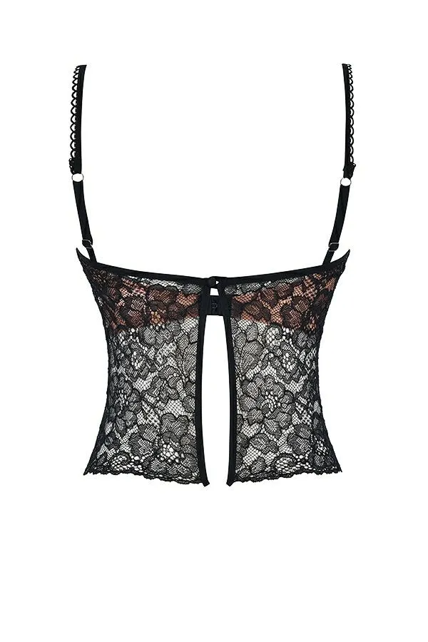 Women Jacinta Black Lace Cami Top House Of CB Tops