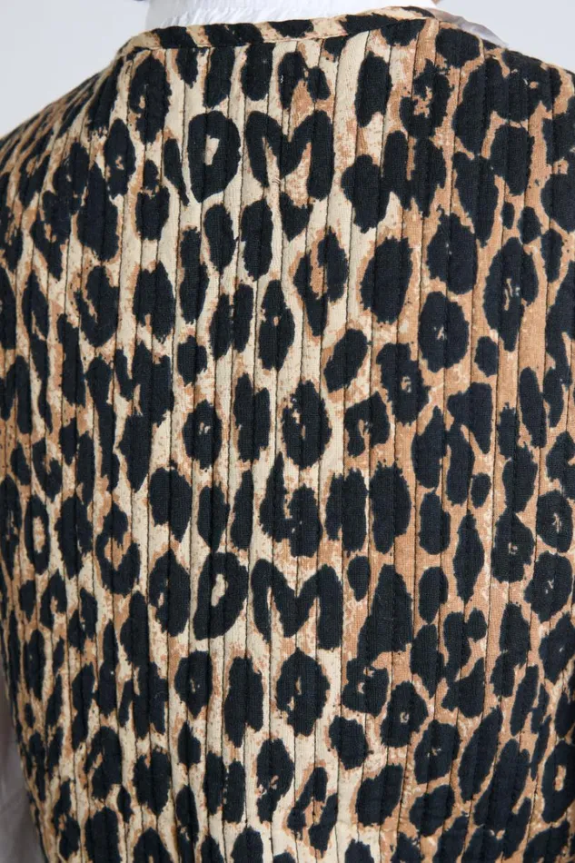 Women Jackets and Coats Damson Madder Tilly Gilet 8211 Leopard