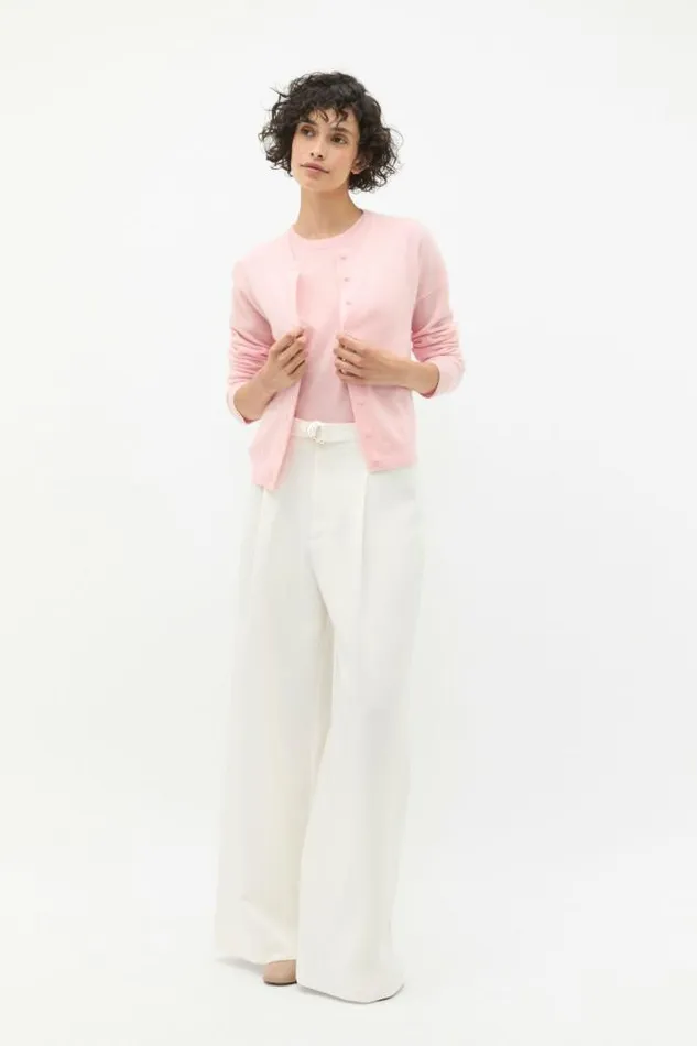 Women Jackets and Vests Seed Heritage Cashmere Knit Vest Rose Petal Marle