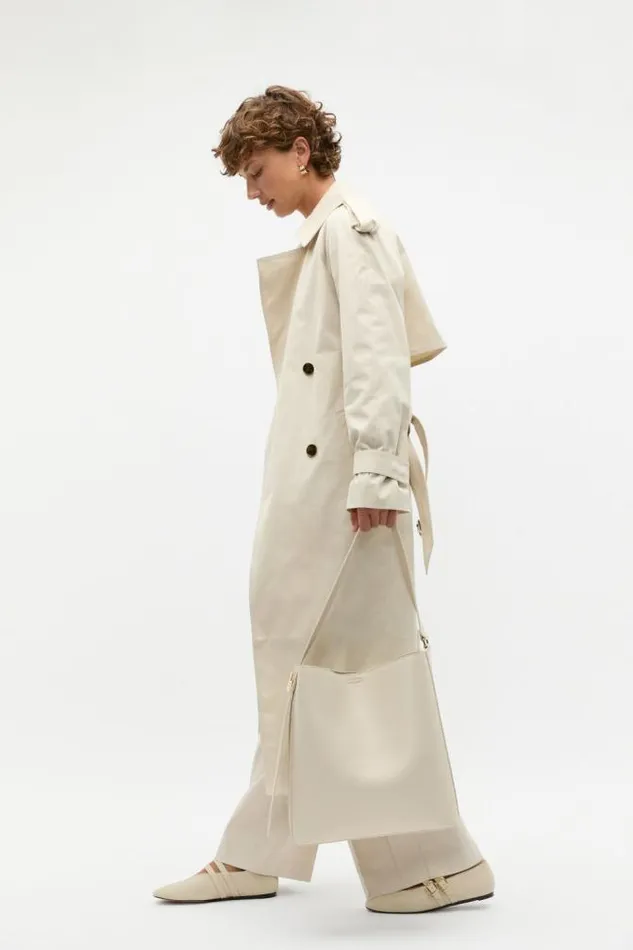 Women Jackets and Vests Seed Heritage Minimalist Trench Oat