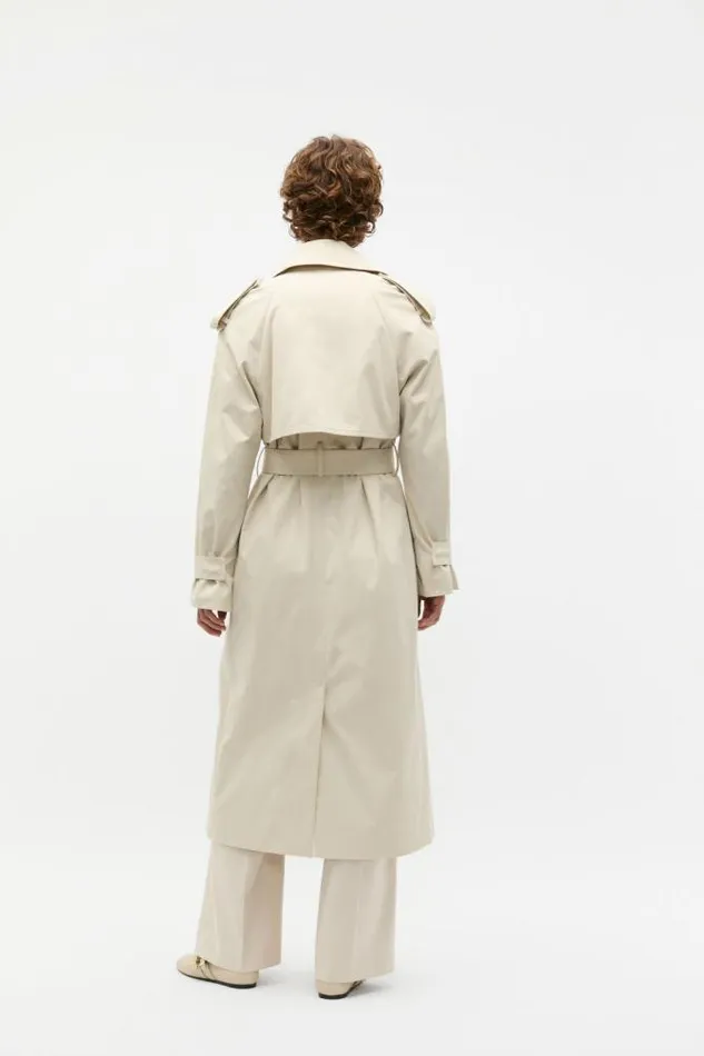 Women Jackets and Vests Seed Heritage Minimalist Trench Oat