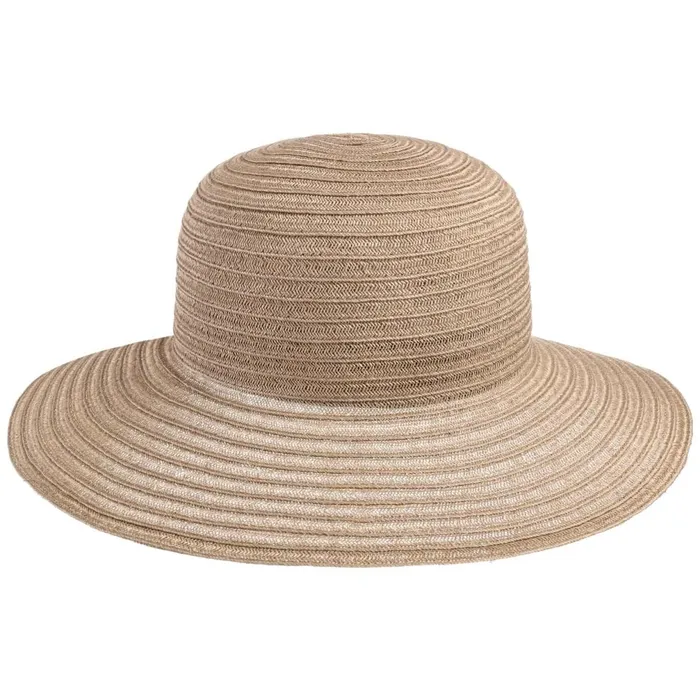 Women Janell Hemp Rollable Floppy Hat Beige Mayser Floppy Hats