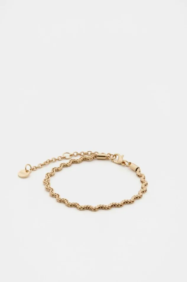 Women Jewellery Seed Heritage Ripples Chain Bracelet Gold