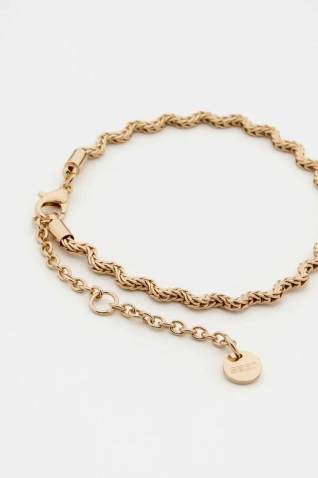 Women Jewellery Seed Heritage Ripples Chain Bracelet Gold
