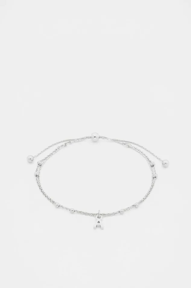 Women Jewellery Seed Heritage Silver Letter Chains Bracelet