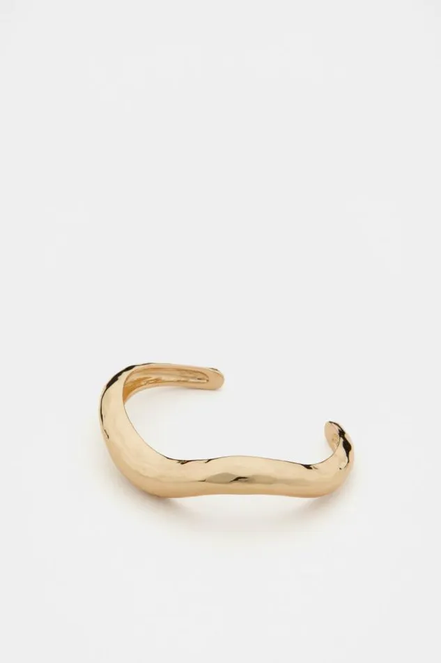 Women Jewellery Seed Heritage Wave Cuff Gold
