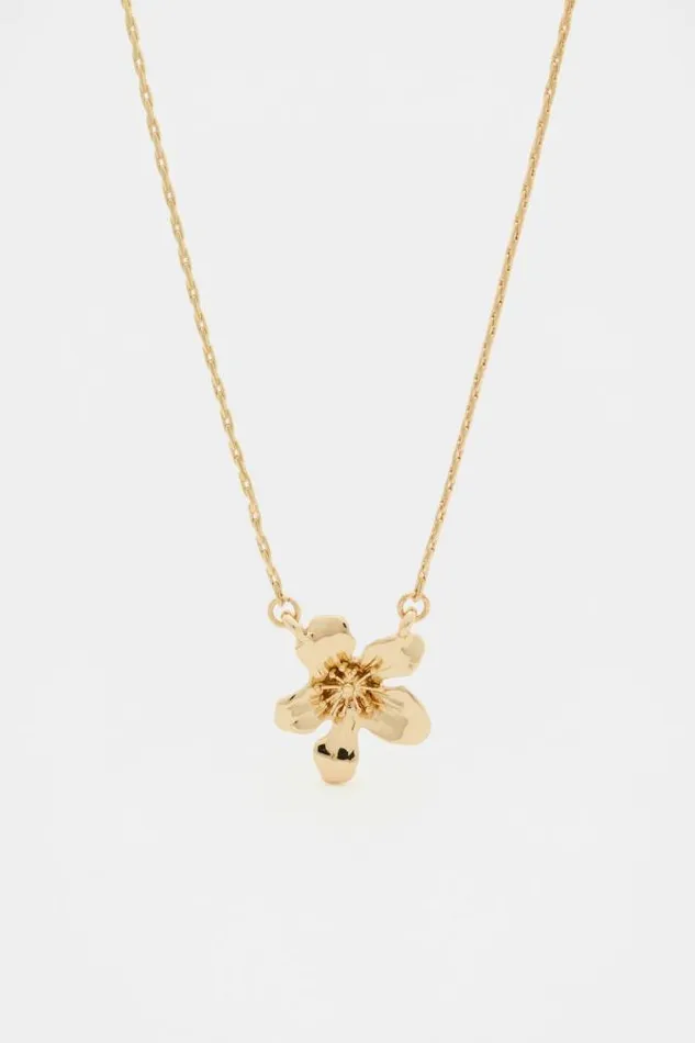Women Jewellery Seed Heritage Wildflower Necklace Gold