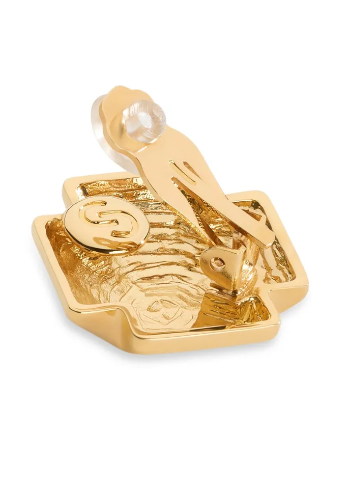 Women Jewelry St John Geo Stud Earrings Gold Women Jewelry St John Geo Stud Earrings Gold
