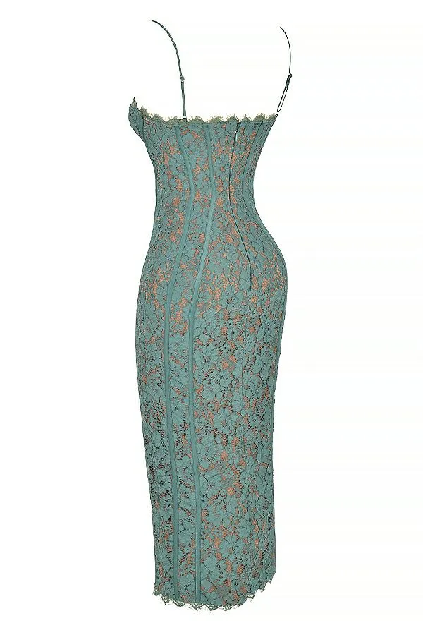 Women Joelle Forest Lace Midi Dress House Of CB Dresses Women Joelle Forest Lace Midi Dress House Of CB Dresses